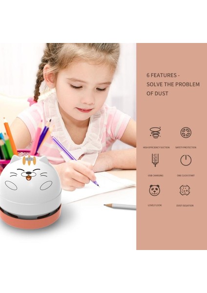 Kedi Stili Sevimli USB Temizleyici Kedi Mini Elektrikli Süpürge Ofis Masa Toz Ev Masaüstü Süpürge Taşınabilir Masa Klavye Toz Vakumu Yeni Temizleyici (Yurt Dışından) fiyatları