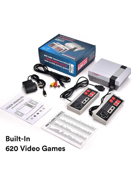 Standart Oyun 620 Stili Klasik Nostalji Oyun Konsolu Retro Video Playstation Mini Tak Çalıştır El Oyunu Yapılı Fc Oyunlar Aile Için Harika Etkileşim Için Uygun (Yurt Dışından)
