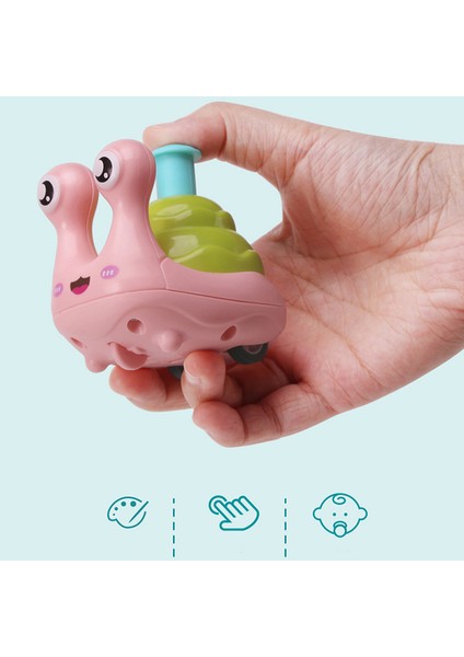 Siyah Stil Yeni Sevimli Karikatür Itiş Itme Çubuklu Baykuş Salyangoz Bebek Çocuklar Erken Eğitici Inertial Kaydırma Oyuncaklar Çocuklar Hediye (Yurt Dışından) indirimleri