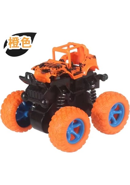 Turuncu Canavar Kamyon Stili Çocuk Oyuncak Dört Tekerlekli Çift Inertialı Büyük Tekerlekli Off-Road Mühendislik Araç Hareketli Araba Çocuk Doğum Günü Yılbaşı Hediyesi (Yurt Dışından)