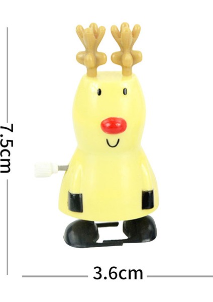 Geyik Sarı Tarzı Yeni Yıl Arma Mekanik Zıplayan Oyuncak Çocuklar Için Noel Hediye Vintage Noel Baba Kar Adamı Sarhoş Oyuncaklar Çocuklar Için Komik Hediye (Yurt Dışından)