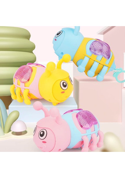 Mavi Stil Eğlenceli Yürüyen Çekmeli Oyuncaklar Parlayan Küçük Arı Abs Plastik Sarıtıcı Bebek Oyuncağı Erken Eğitici Oyun Güzel Hediye (Yurt Dışından)