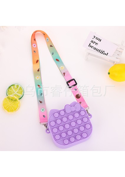 KT12-2 Tarzı Yeni Kawaii Pikachu Dikiş Squishy Bozuk Para Cüzdanı Pop It Fidget Oyuncaklar Anahtar Kolye Çanta Otizmi Hafifletin Çocuklar Hediyeler (Yurt Dışından)