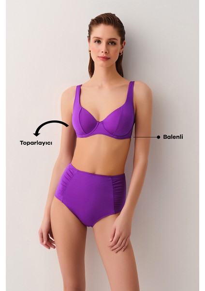 Balenli Toparlayıcı Bikini Üst