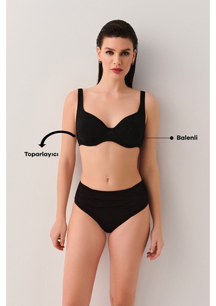 Balenli Toparlayıcı Bikini Üst