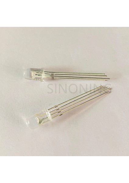 Yin Dört 5mm Tam Renkli LED Işık Yayan Diyot Kontrol Edilebilir Renkli Işıklar Tam Renkli Şeffaf (Yurt Dışından)