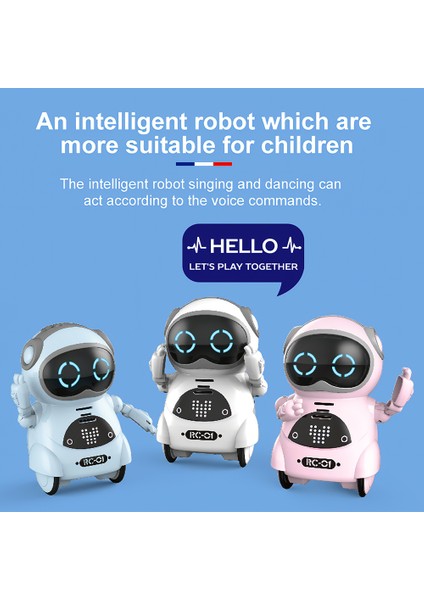 Mavi Stil Rc Hobby 939A Cep Rc Robot Konuşan Etkileşimli Diyalog Ses Tanıma Kayıt Şarkı Söyleme Dans Hikaye Anlatma Mini Rc Robot (Yurt Dışından)
