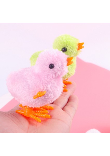 Rastgele Renk Stili Çocuklar Için Eğitici Hediye Oyuncak: Sevimli Peluş Plastik Rüzgarlı Uken Bebek Saat Mekanik Oyuncak Yürüyen Tavşanlı Civciv (Yurt Dışından) modelleri
