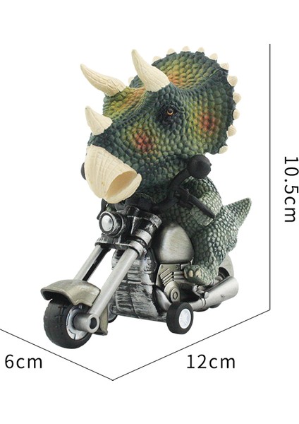 B Tarzı Dinozor Oyuncak Arabalar Sürtünmeli Güçlü Motokros Oyunu T-Rex ve Triceratops Canavar Dino Oyuncakları Erkek Çocuklar Için Hediye (Yurt Dışından)