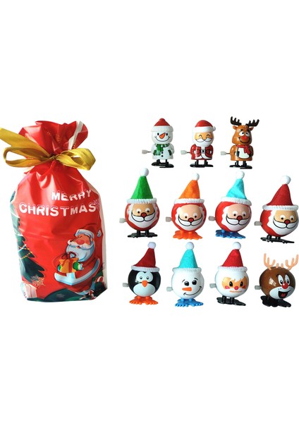 4pc Tarzı Saatli Zıplama Hediye Paketi Eğitici Mekanik Oyuncaklar Yılbaşı Baba Noel Kar Tanesi Geyik Oyuncakları - Çocuklar Için Eğlenceli Oyuncaklar (Yurt Dışından)
