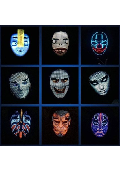 C Stili Z2 Kostüm Aksesuarları Neon LED Işıltılı Joker Maskesi Karnaval Festivali Işıklandırma Kendin Yap Resim Animasyon Japon Tilki Maskesi Cadılar Bayramı Xms (Yurt Dışından) indirimleri