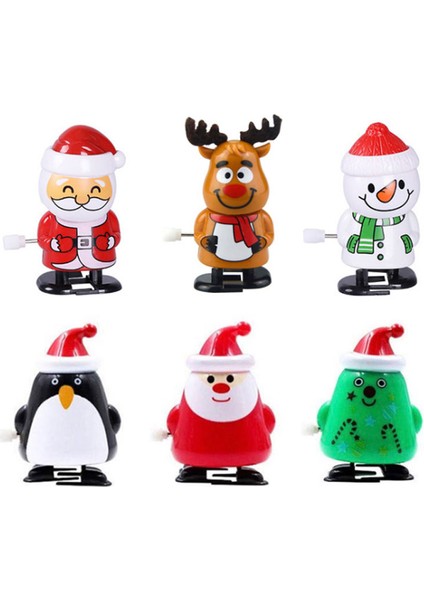 Tombul Noel Baba Tarzı Yeni Yıl Arma Mekanik Zıplayan Oyuncak Çocuklar Için Noel Hediye Vintage Noel Baba Kar Adamı Sarhoş Oyuncaklar Çocuklar Için Komik Hediye (Yurt Dışından)