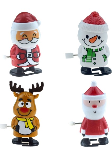 H04 Stili Mekanik Noel Baba Kar Tanesi Oyuncak Şirin Masaüstü Süsleme Çocuklar Çocuklar Parti Oyuncakları Yürüyen Aksesuar Model Mini Malzemeler (Yurt Dışından)