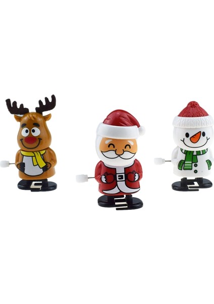 H04 Stili Mekanik Noel Baba Kar Tanesi Oyuncak Şirin Masaüstü Süsleme Çocuklar Çocuklar Parti Oyuncakları Yürüyen Aksesuar Model Mini Malzemeler (Yurt Dışından)