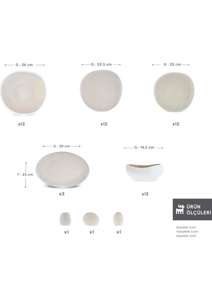 Earth Collection Cupid 55 Parça 12 Kişilik Yemek Takımı fiyatları