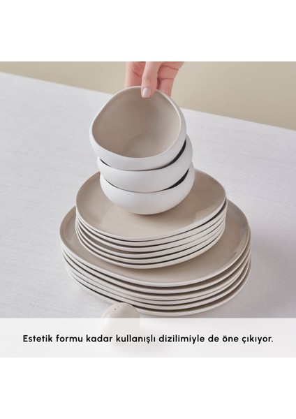 Earth Collection Cupid 55 Parça 12 Kişilik Yemek Takımı