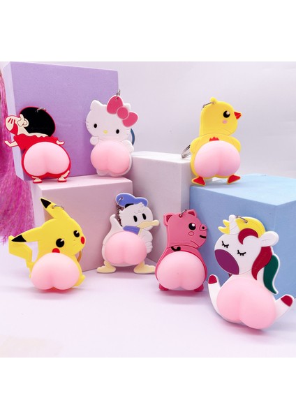 Dan-21 Tarzı Çocuk Oyuncakları Sıkıştırıcı Pokemon Crayo-Chan Pikachu Çizgi Film Araba Sticker Dekompresyon Araba Kapı Anti-Çarpışma (Yurt Dışından) fırsatları
