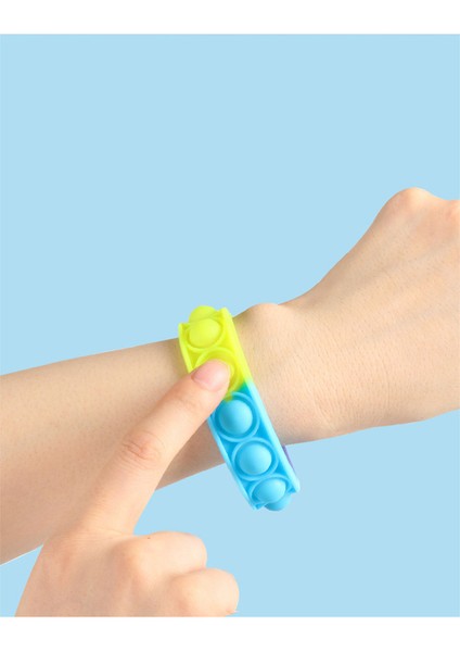 No.17 Stili Pop It Bileklik Pres Balon Renk Değiştiren Bileklik Hiperaktivite Çocuklar Için Hediye (Yurt Dışından) indirimleri