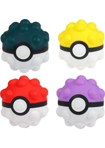Kraliyet Mavisi Stili Popits 3D Topları Oyuncağı Yeni Oyun Sevimli Topet Fidget Çocuk 3D Fidget Top Çocuklar Için Noel Hediyesi (Yurt Dışından)