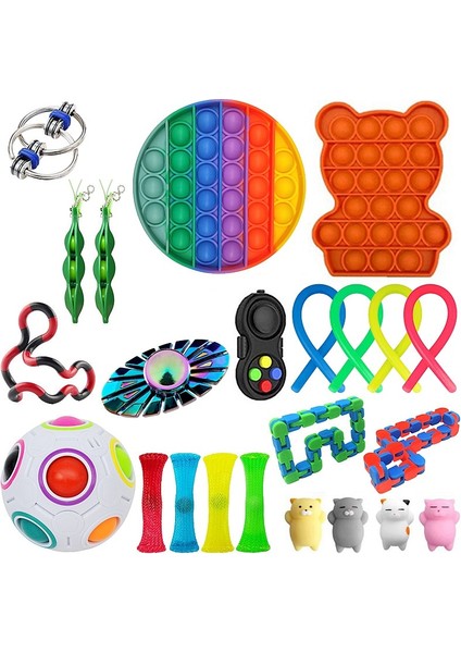 23 Adet Tarzı 148 Tasarım Fidget Oyuncak Seti Kutusu Duyusal Fidget Oyuncaklar Paketi Çocuklar Yetişkinler Için Topu Paketi Антистресс Sıcak (Yurt Dışından)