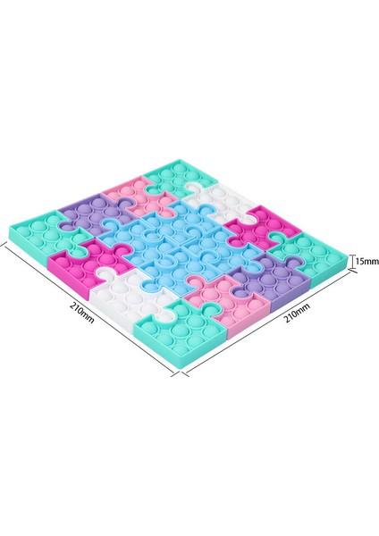 Zfx2 Stili Sıcak Itme Pop It Silikon Pop Fidget Oyuncak Yapı Taşları Puzzle Board Oyunları Eğitici Çarkı Oyuncak Hediye (Yurt Dışından)
