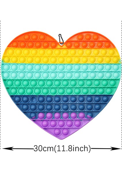 30CMG Stili Çarkı Fırlatıcı Balon Patlatıcı Oyuncak Noktalı Popit Fidget Dimple Oyuncak (Yurt Dışından)
