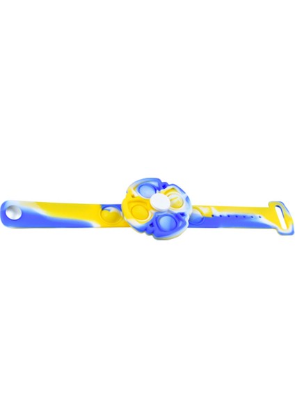 No.18 Tarzı Tie-Dye Itme Bileklik Fidget Oyuncak Silikon Giyilebilir Duyusal Bilezik Oyuncaklar Için Çocuklar Yetişkinler Hediye (Yurt Dışından)