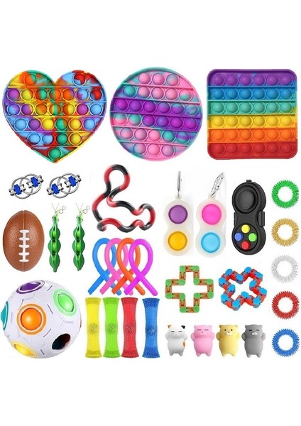 Limon Sarısı Stili 148 Tasarım Fidget Oyuncak Seti Kutusu Duyusal Fidget Oyuncaklar Paketi Çocuklar Yetişkinler Için Topu Paketi Антистресс Sıcak (Yurt Dışından)