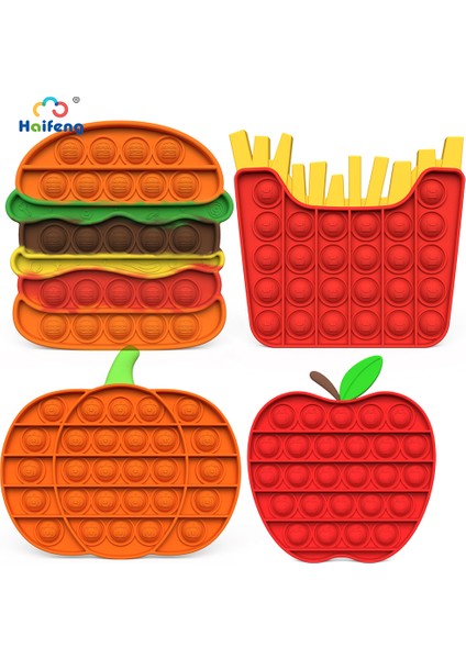 NO.00165 Stili En Yeni Dikkat Gerektiren Oyuncak Seti Duyusal Çocuk Yetişkinler Için Kawaii Oyuncaklar Hamburger Ananas Itme Basma Kabarcık Oyuncaklı It Figet Oyuncak (Yurt Dışından) modelleri