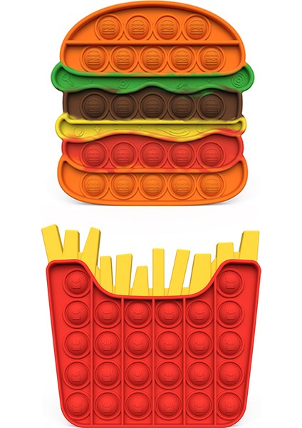 NO.00296 Stil En Yeni Dikkat Gerektiren Oyuncak Seti Duyusal Çocuk Yetişkinler Için Kawaii Oyuncaklar Hamburger Ananas Itme Basma Kabarcık Oyuncaklı It Figet Oyuncak (Yurt Dışından) indirimleri