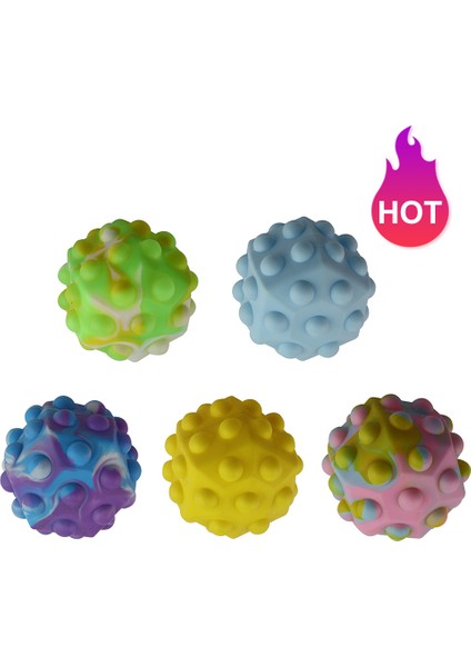 Ordu Yeşili Tarzı Küp Gökkuşağı Topu Itme Kabarcıklı Fidget - 3D Altıgen Itme Kabarcık Topu Çözme Parmak Basın Eğlenceli Oyuncak (Yurt Dışından) modelleri