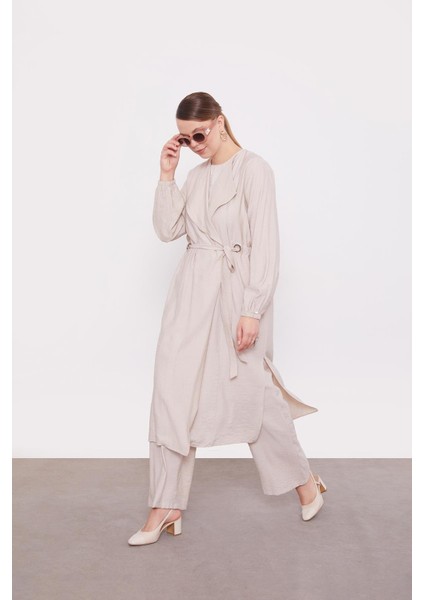 Taş Belden Kuşak Detaylı Ikili Takım