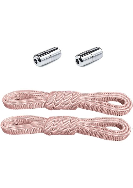 Ayarlanabilir 1 Çift Pudra Vidalı Kapsül Uçlu 6 Mm Lastik Pratik Bağcık