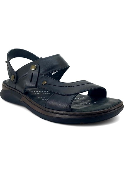 Ural 25YS Erkek Anatomik Sandalet Siyah