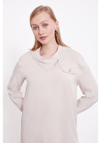 Taş Fermuar Detaylı Tunik Takım fırsatları