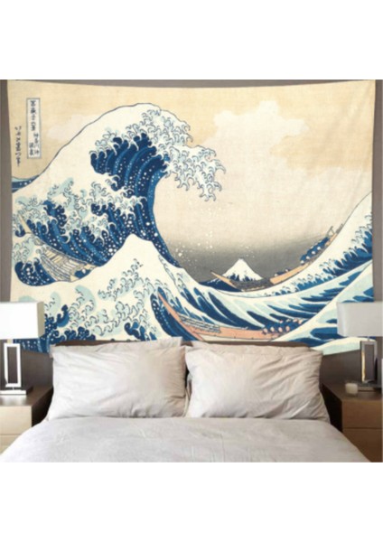 TLX04725 Stili 95X73CM Işıksız Japonya Fuji Dağı Boyama Goblen Kanagawa'nın Büyük Dalgası Manzara Duvar Asma Oturma Odası Ev Japon Goblen (Yurt Dışından) modelleri