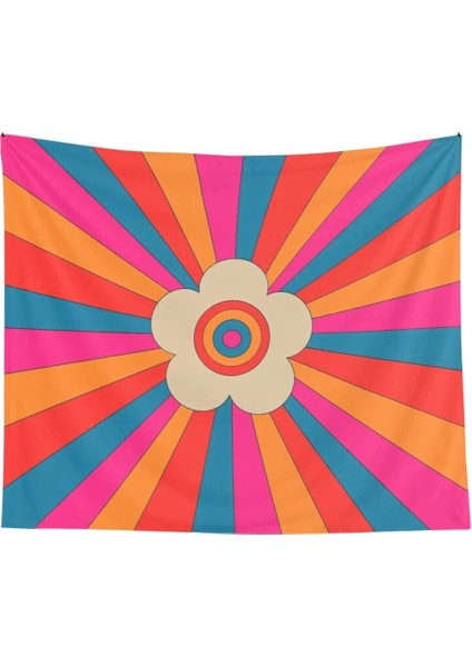 No.2 Tarzı 95X73 Vintage Goblen Duvar Asılı Pembe Ev Duvar Dekoru Psychedelic Goblen 80'ler Estetikdekor Yatak Odası 90S Duvar Dekoru Goblen (Yurt Dışından) modelleri