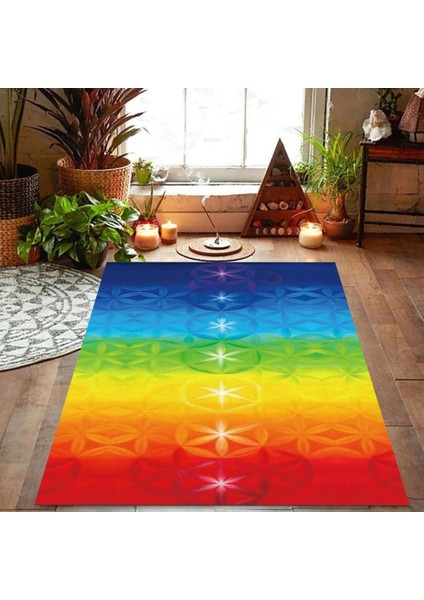 No.1 Tarzı Rahat Atmak Battaniye Gökkuşağı 7 Çakra Mandala Bohemia Battaniye Goblen Yaz Plaj Havlusu Yoga Mat (Yurt Dışından)