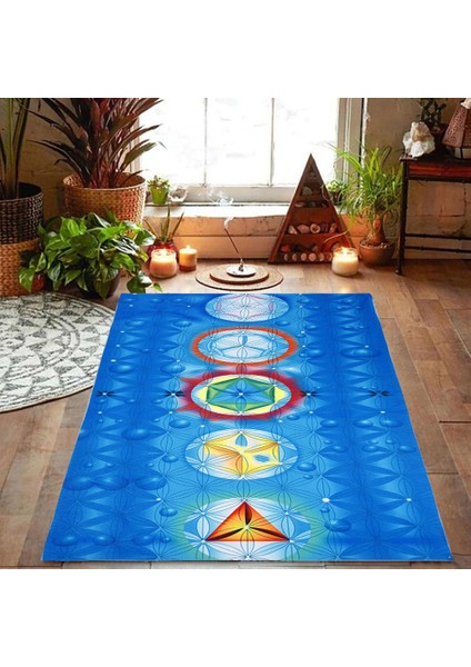 No.1 Tarzı Rahat Atmak Battaniye Gökkuşağı 7 Çakra Mandala Bohemia Battaniye Goblen Yaz Plaj Havlusu Yoga Mat (Yurt Dışından)