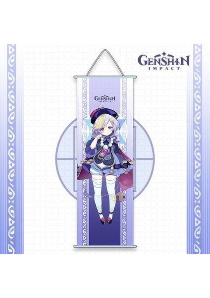 Qıqi Stili 70X25 cm Ge Darbe Hesabı Duvar Asılı Kaydırma Boyama Tuval Dekoratif Goblen Ev Dekorasyon Aksesuarları Kapı Dekor cm (Yurt Dışından)