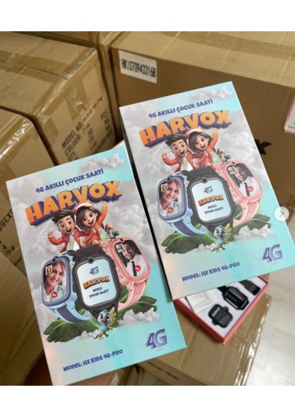 Hx Kids 4g Pro Sim Kartlı Harvox Akıllı Çocuk Saati Gps Konum Takibi Arama Konuşma 4g Destekli