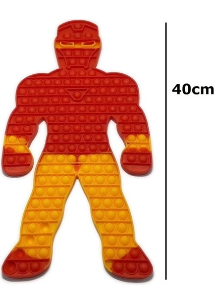 40CM Demir Adam Stili Örümcek Adam Tiga Eğilip Kalkan Oyuncak Anime Figürü Dev Xxl Basma Kabarcık Dimple Yetişkin Çocuk Doğum Günü Hediyesi (Yurt Dışından)