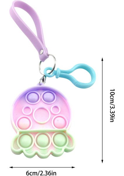 8-1pc Tarzı Mini Anahtarlık Kabarcıklı Duyusal Masaüstü Bulmaca Oyuncak Topu Sıkıştırma Oyunu Fidget Eşlik Etmek. (Yurt Dışından)