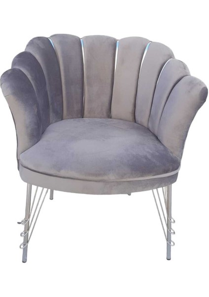 Gri Kumaş Gümüş Metal Ayaklı Gümüş Şeritli Çay Seti Koltuk Ofis Koltuk Takımı Bekleme Koltuğu modelleri