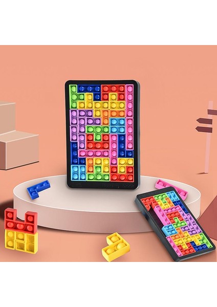 24 Adet Tarzı Pop It Fidget Oyuncakları Tetris Bulmaca Oyuncak Azaltma Oyuncakları Sıkılma - Pop It Itme Kabarcık Otistik Çocuklar Için Hediye (Yurt Dışından) fırsatları