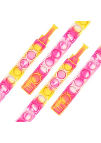 15 Kırmızı Sarı Stil Pops Bubble Basit Dimple Oyuncak Fidget Giderici Renkli Silikon Bileklik Anksiyete Duyusal Çocuklar Için Hediye Oyun - Türkçe (Yurt Dışından)