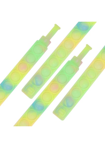 6 Şeker Altın Tarzı Pops Bubble Basit Dimple Oyuncak Fidget Giderici Renkli Silikon Bileklik Anksiyete Duyusal Çocuklar Için Hediye Oyun - Türkçe (Yurt Dışından)