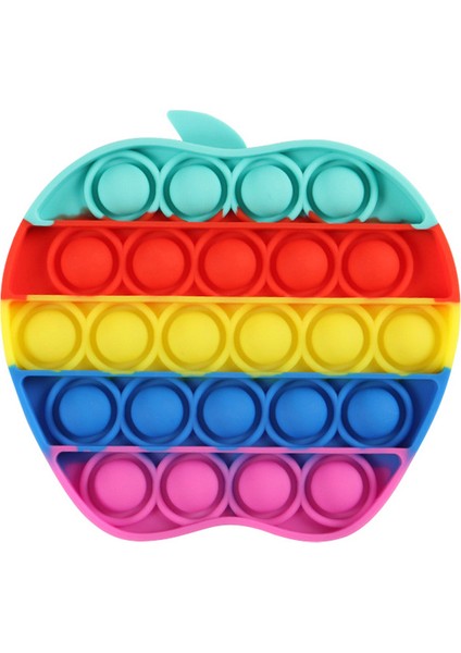 No.96 Stili Çocuklar Için Gökkuşağı Fidget Giderici Sıkma Oyuncağı Squishy Duyusal - El Oyuncağı-Çocuk Basit Dimple Fidget Oyuncak (Yurt Dışından)