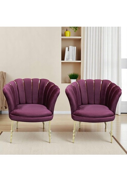 2 Tekli Bordo Kumaş Gümüş Metal Ayak - Balkon Ofis Bekleme Çay Seti Koltuk Takımı modelleri