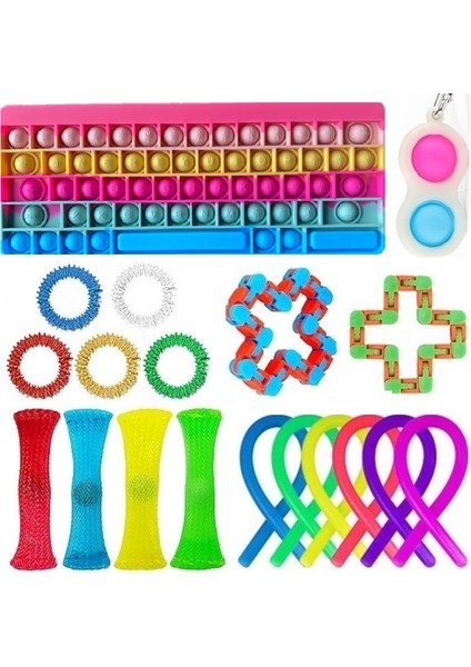 Mavi Stil 148 Tasarım Fidget Oyuncak Seti Kutusu Duyusal Fidget Oyuncaklar Paketi Çocuklar Yetişkinler Için Topu Oyuncakları Paketi Антистресс Sıcak (Yurt Dışından)